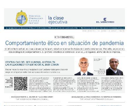 Ética y RSE, comportamiento ético, pandemia, fernando chomali, nicolas majluf