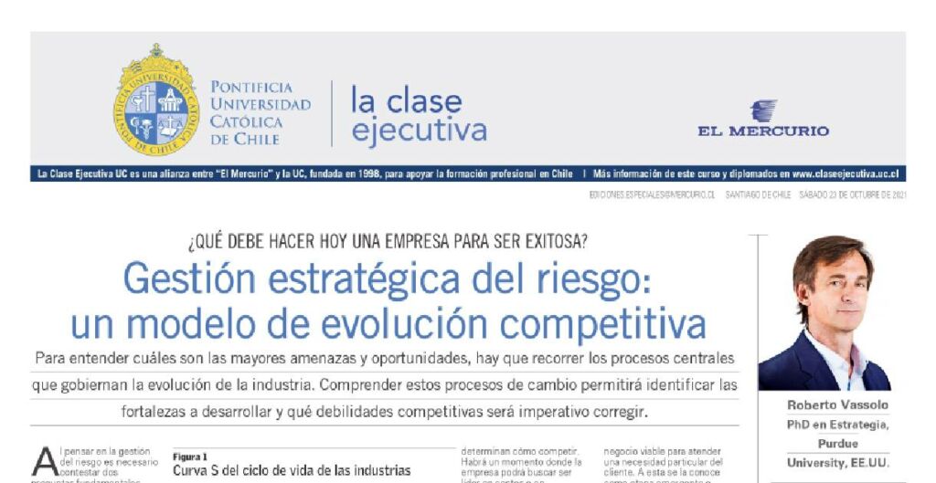 Gestion estrategica del riesgo, evolucion competitiva, gestion del riesgo