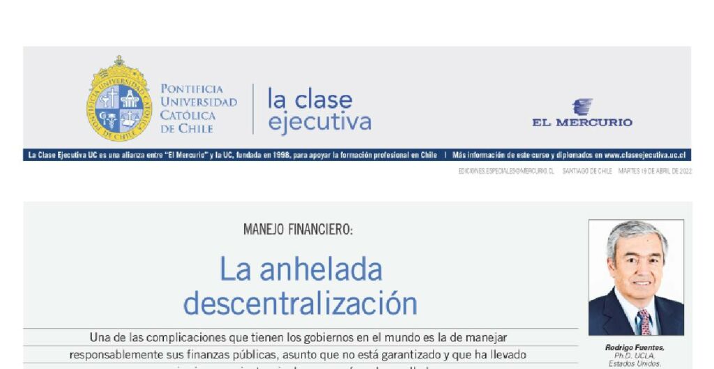 Manejo financiero, descentralización